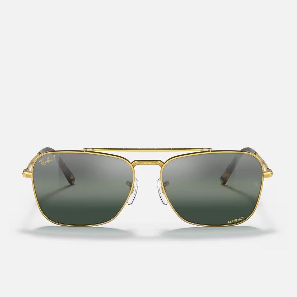 Kính Ray-Ban New Caravan Vàng Xanh Dương