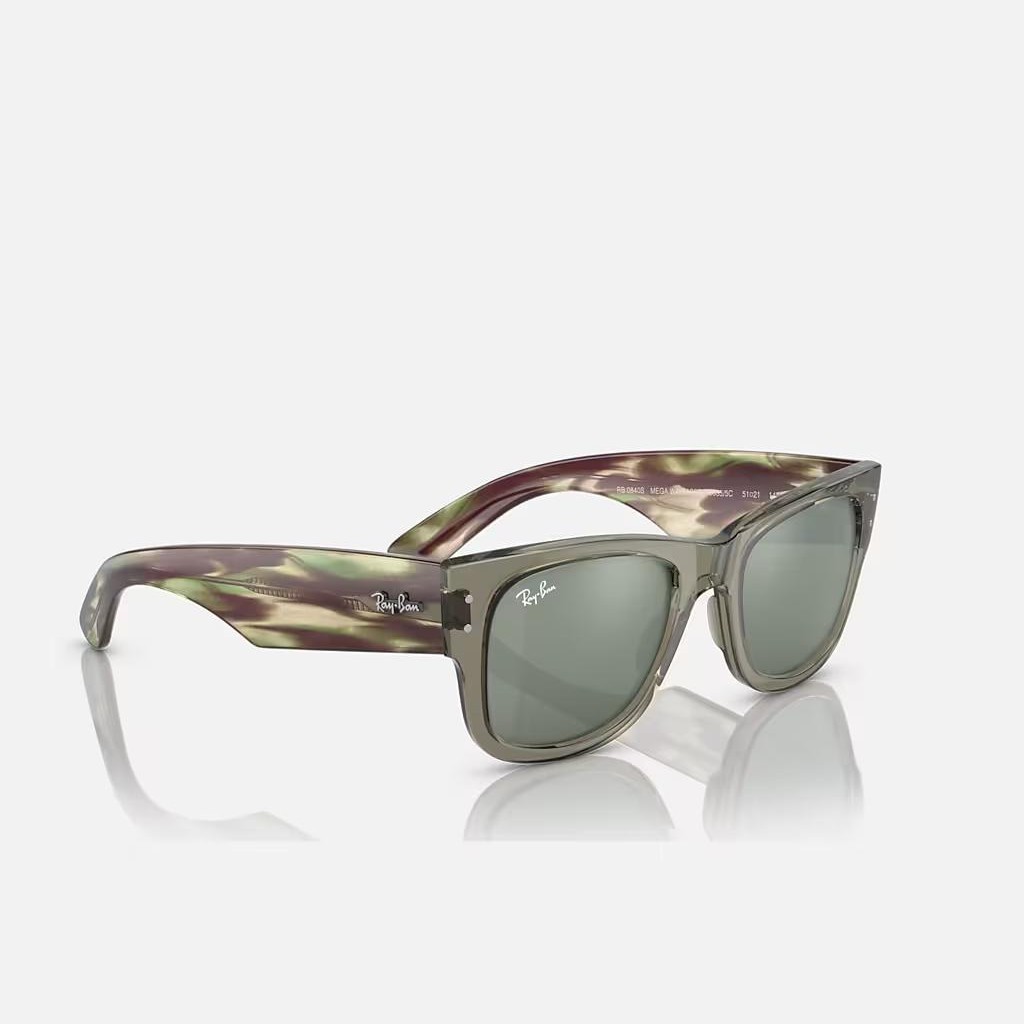 Kính Ray-Ban Mega Wayfarer Xanh Lá Bạc