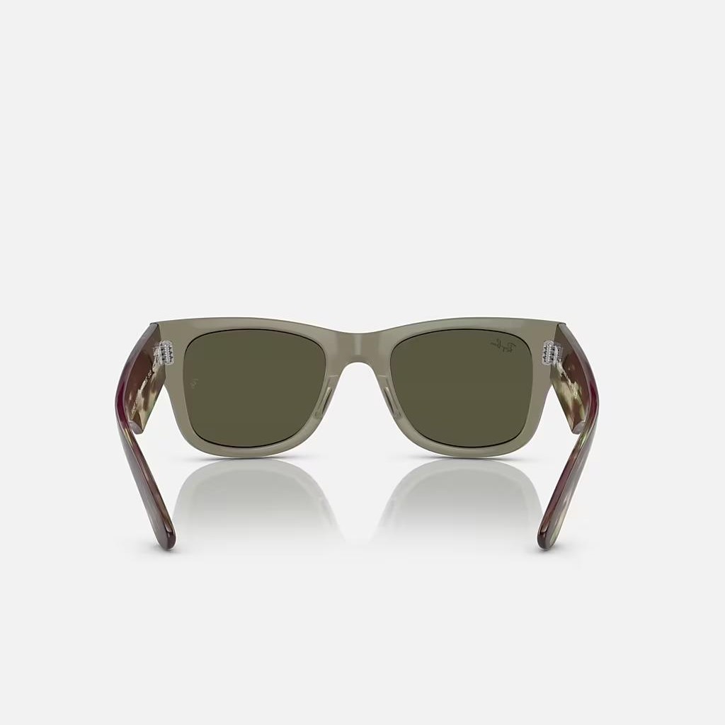 Kính Ray-Ban Mega Wayfarer Xanh Lá Bạc