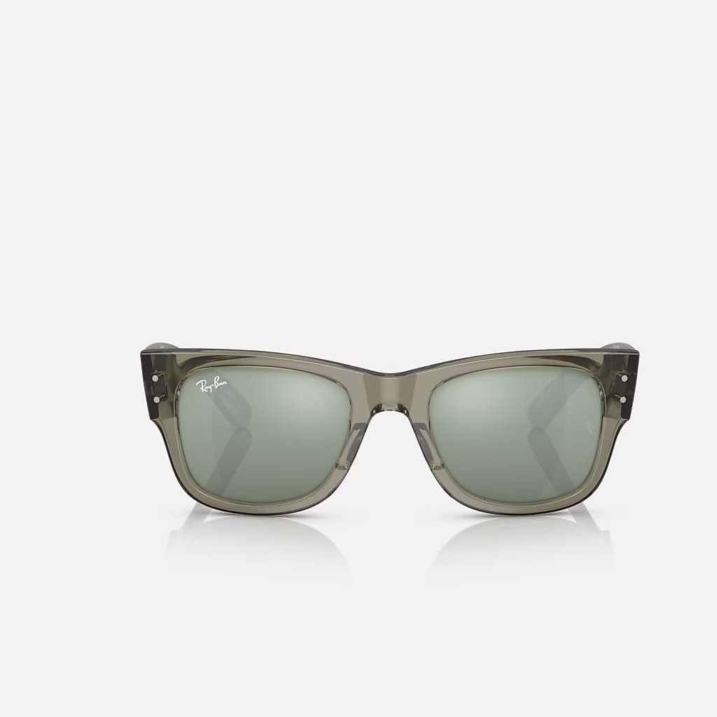 Kính Ray-Ban Mega Wayfarer Xanh Lá Bạc