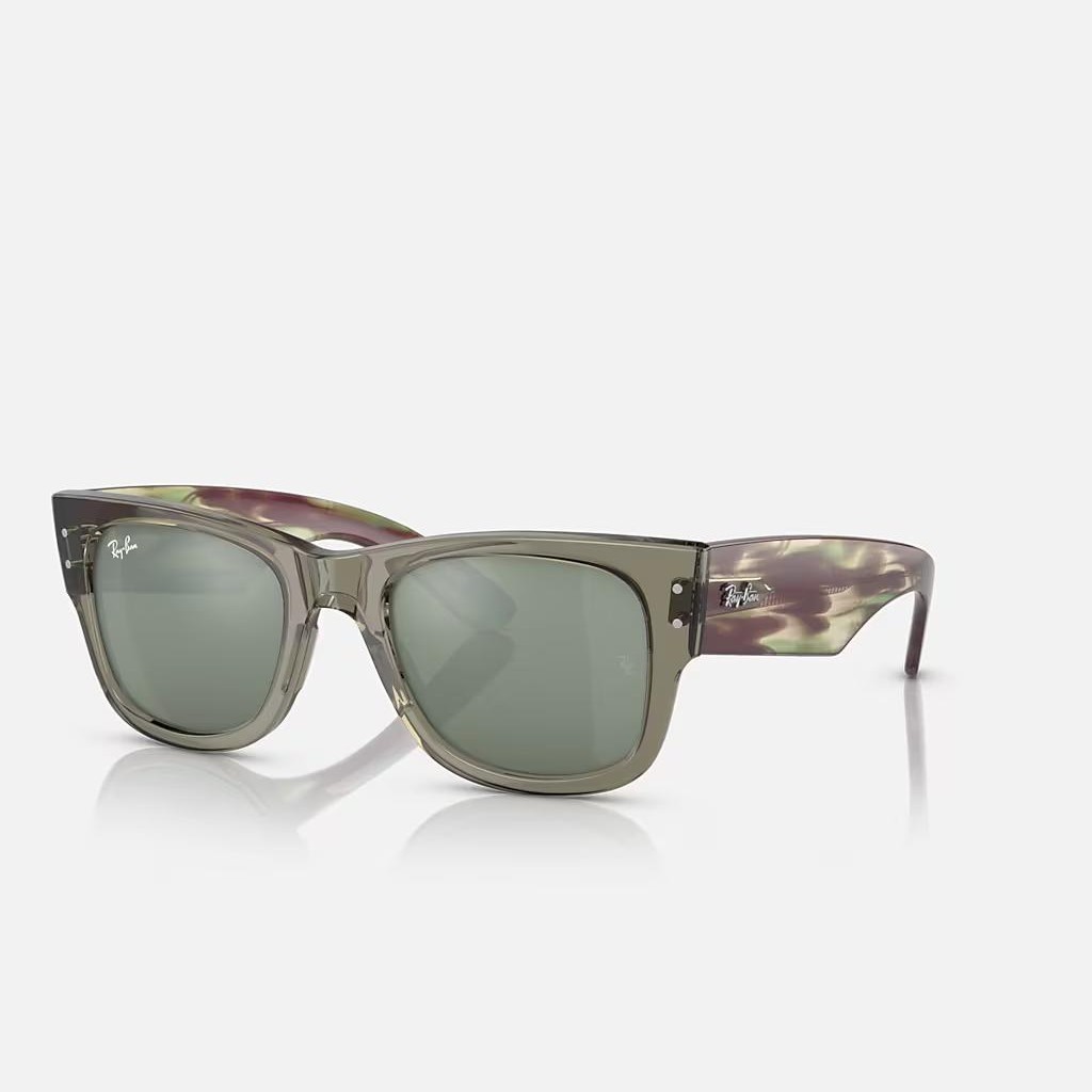 Kính Ray-Ban Mega Wayfarer Xanh Lá Bạc