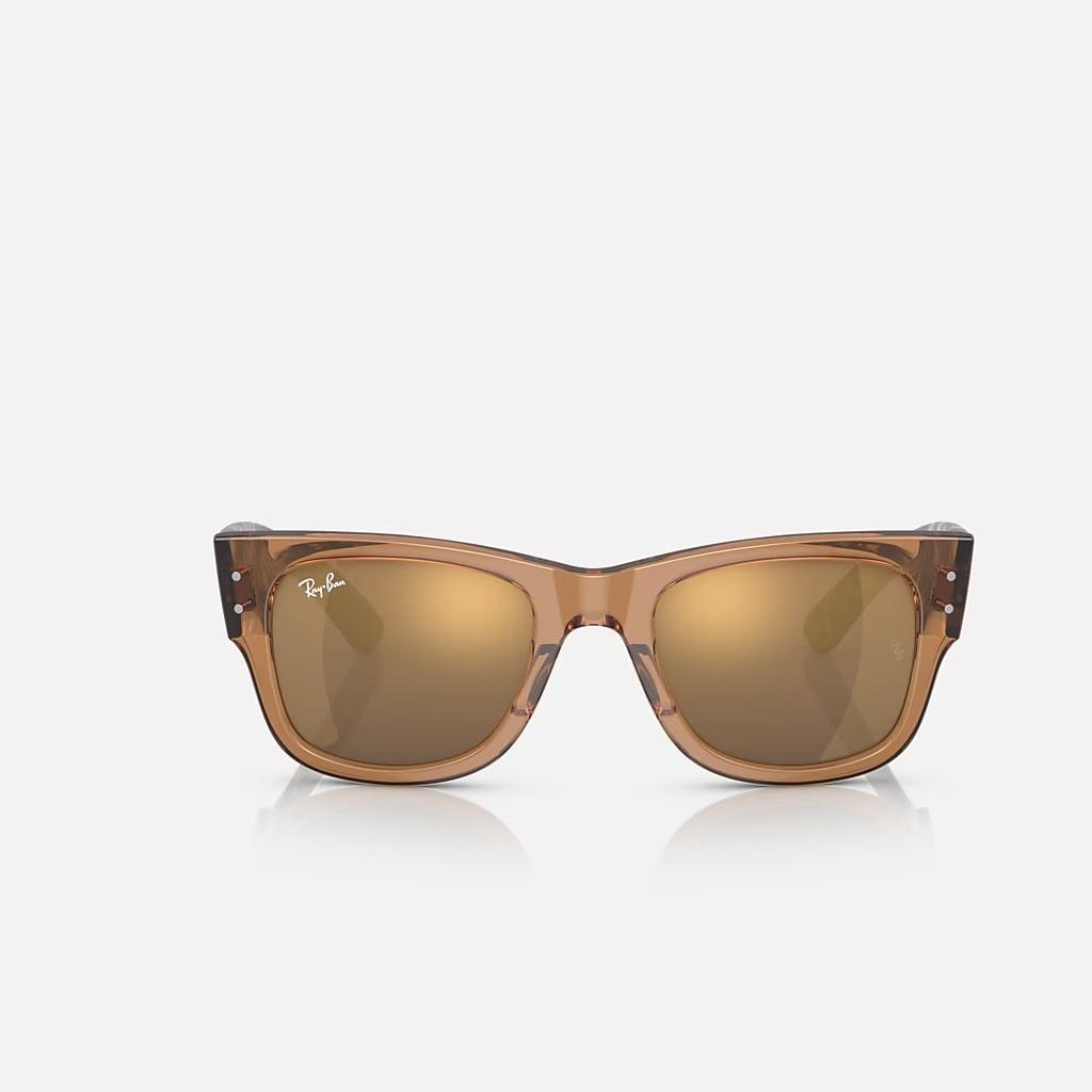 Kính Ray-Ban Mega Wayfarer Nâu Vàng