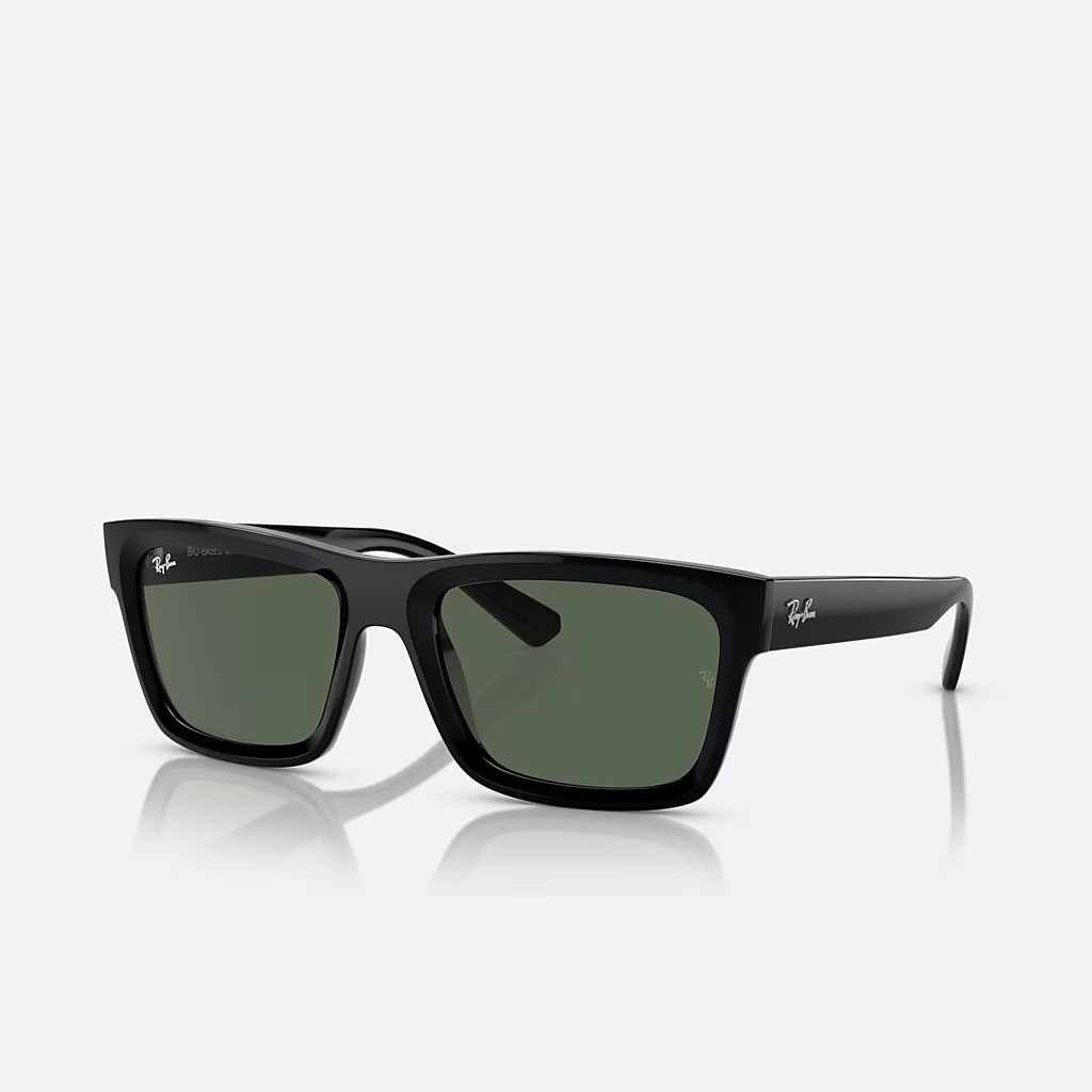 Kính Ray-Ban Warren Bio-Based Đen Xanh Lá