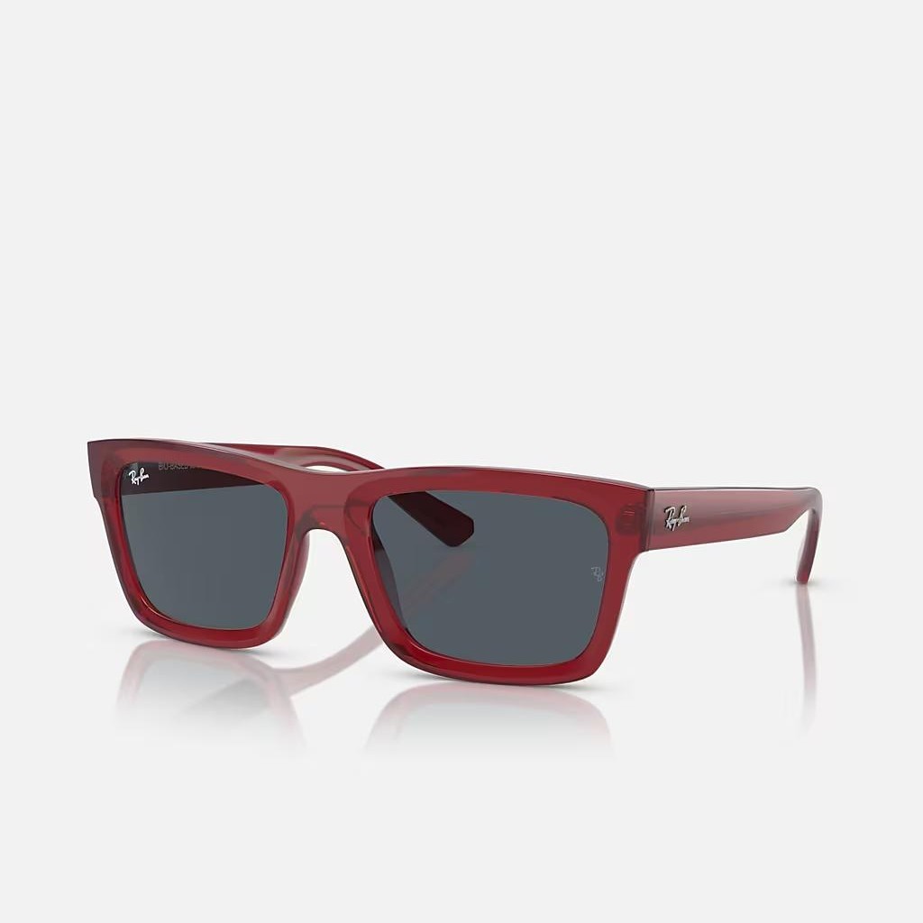 Kính Ray-Ban Warren Bio-Based Đỏ Xám  