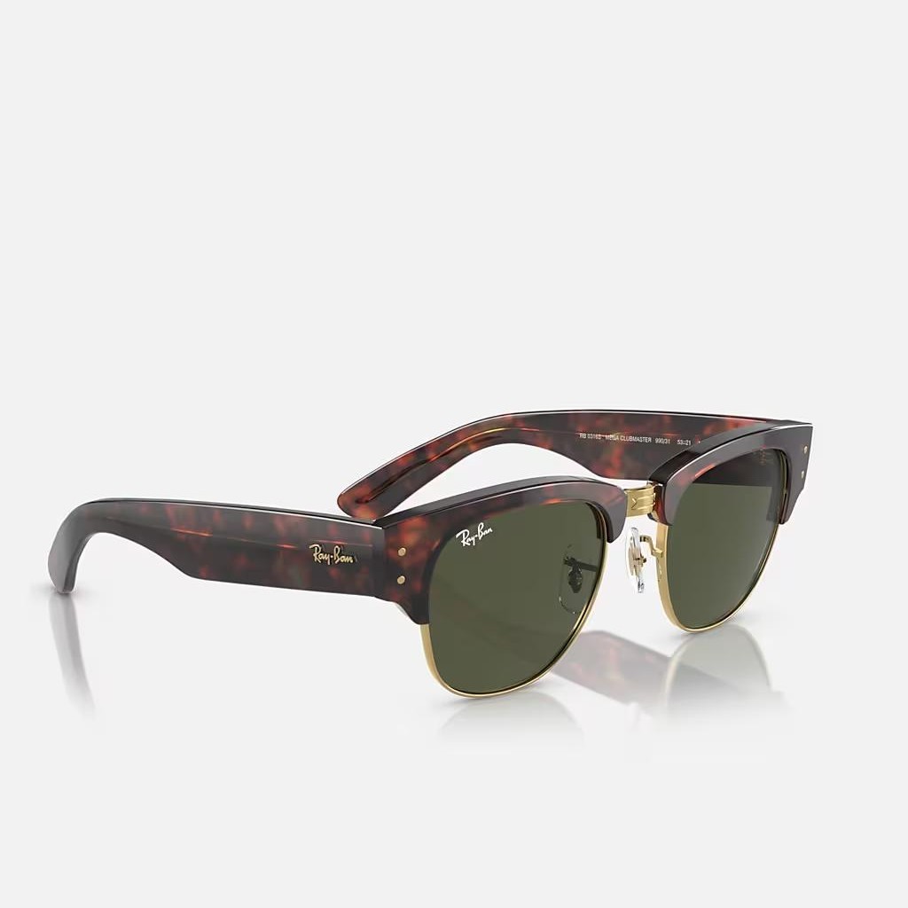 Kính Ray-Ban Mega Clubmaster Nâu Xanh Lá