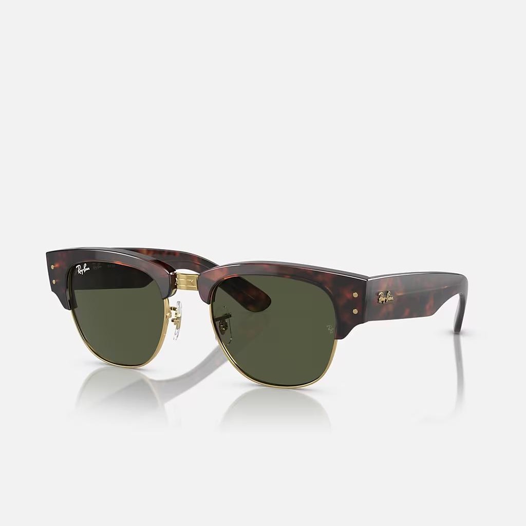 Kính Ray-Ban Mega Clubmaster Nâu Xanh Lá