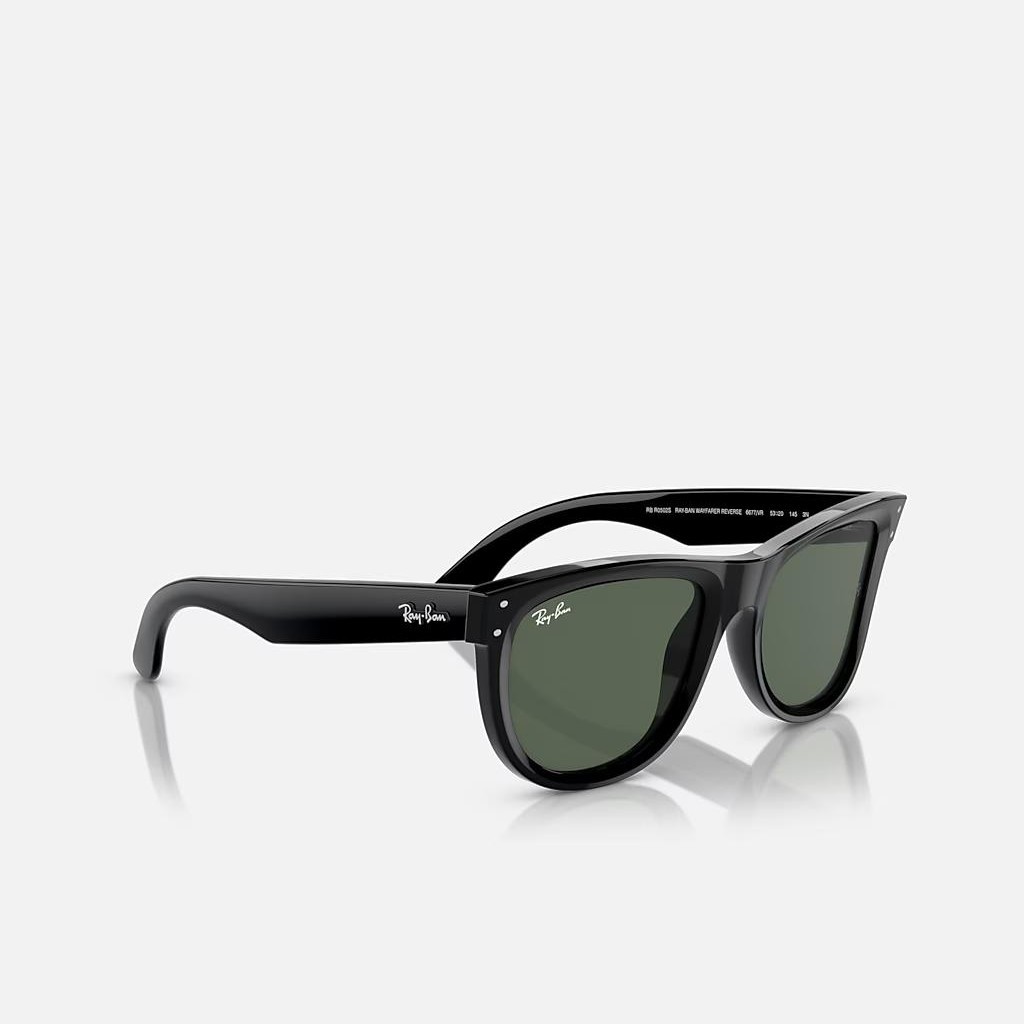 Kính Ray-Ban Wayfarer Reverse Đen Xanh Lá