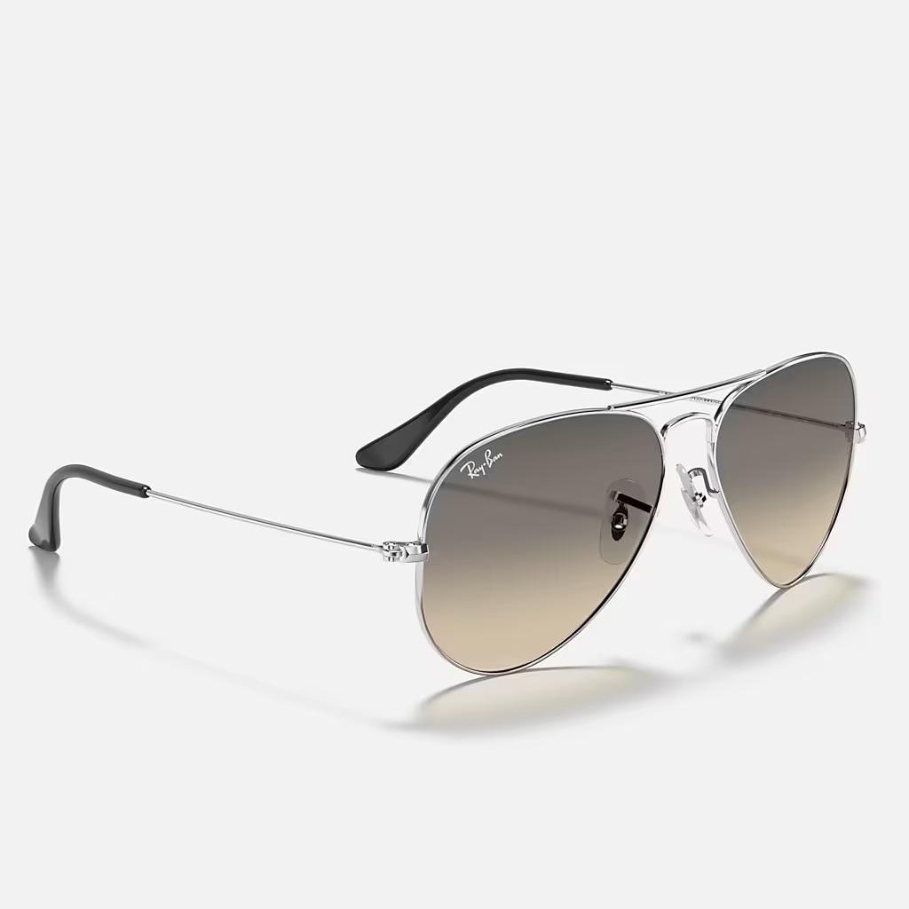 Kính Ray-Ban Aviator Gradient Bạc Xám