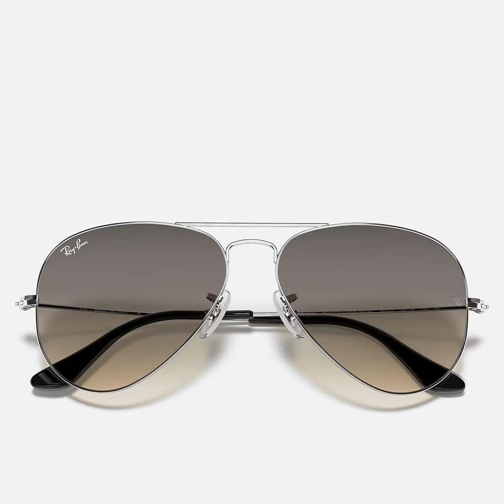 Kính Ray-Ban Aviator Gradient Bạc Xám