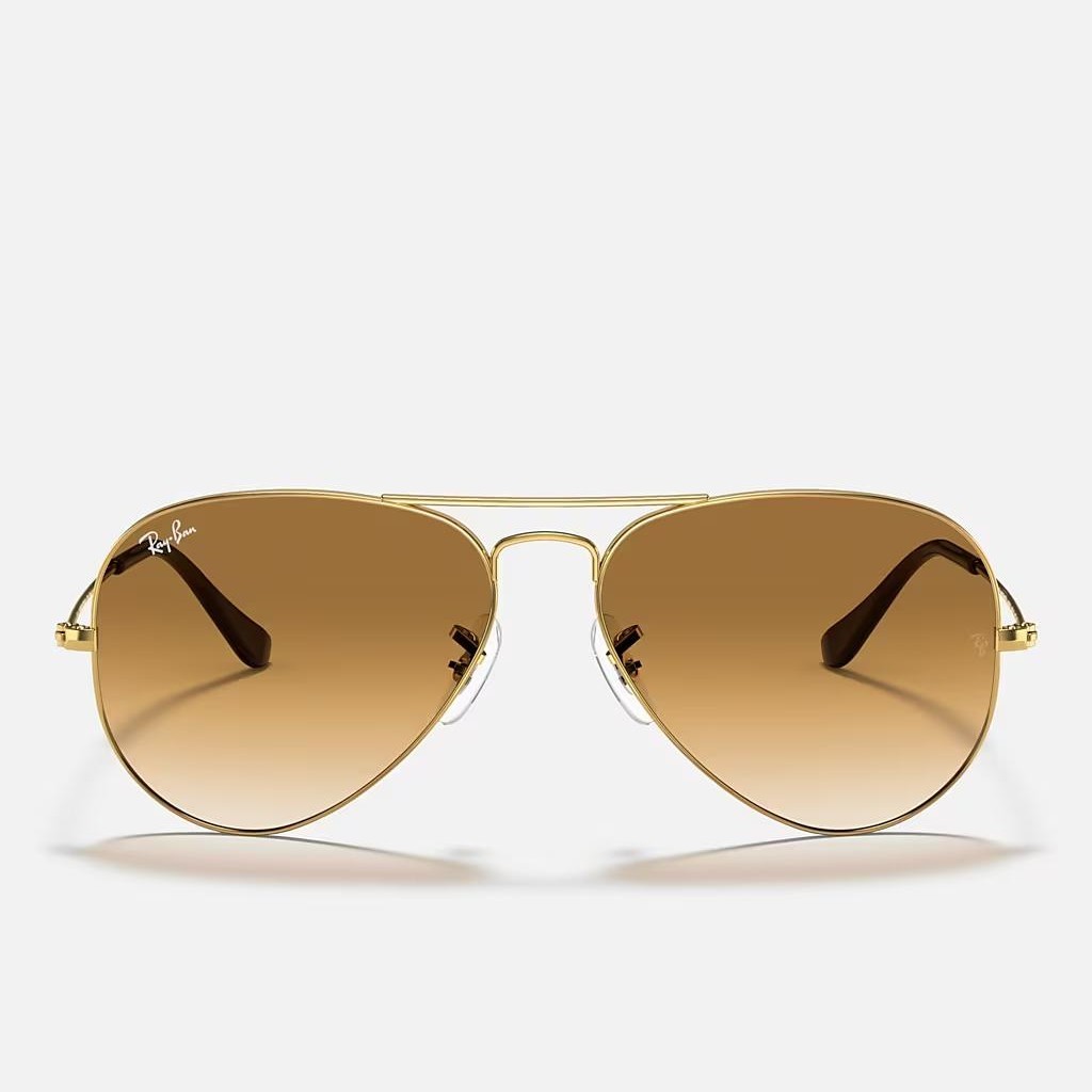 Kính Ray-Ban Aviator Gradient Vàng Nâu Sáng