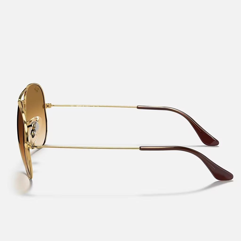 Kính Ray-Ban Aviator Gradient Vàng Nâu Sáng