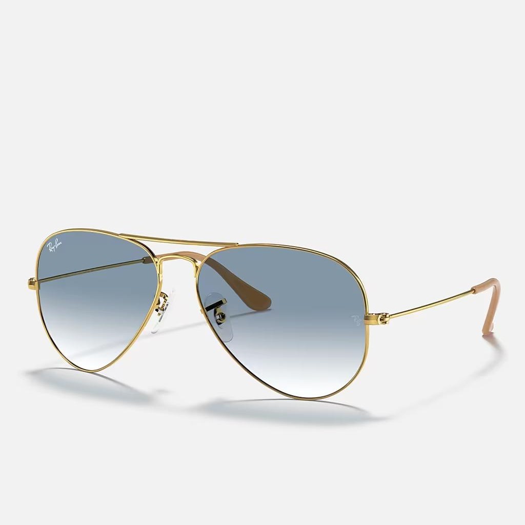 Kính Ray-Ban Aviator Gradient Vàng Xanh Dương Sáng