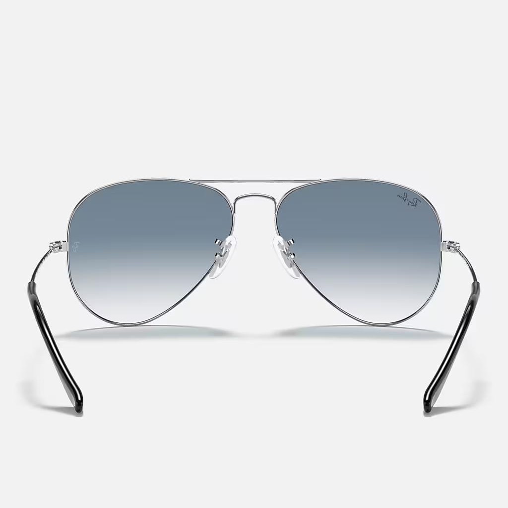 Kính Ray-Ban Aviator Gradient Bạc Xanh Dương Sáng