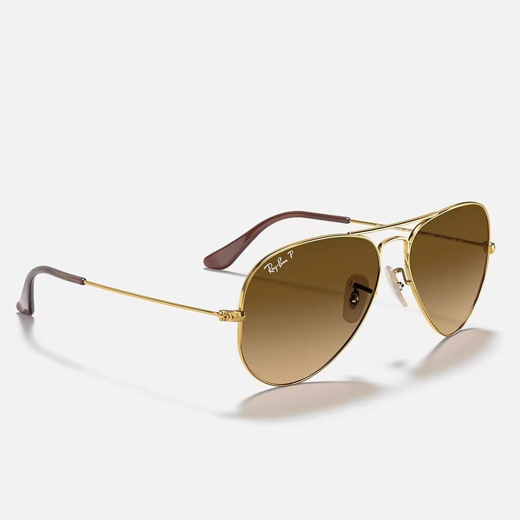 Kính Ray-Ban Aviator Gradient Vàng Nâu