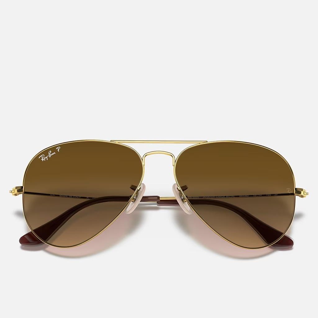 Kính Ray-Ban Aviator Gradient Vàng Nâu