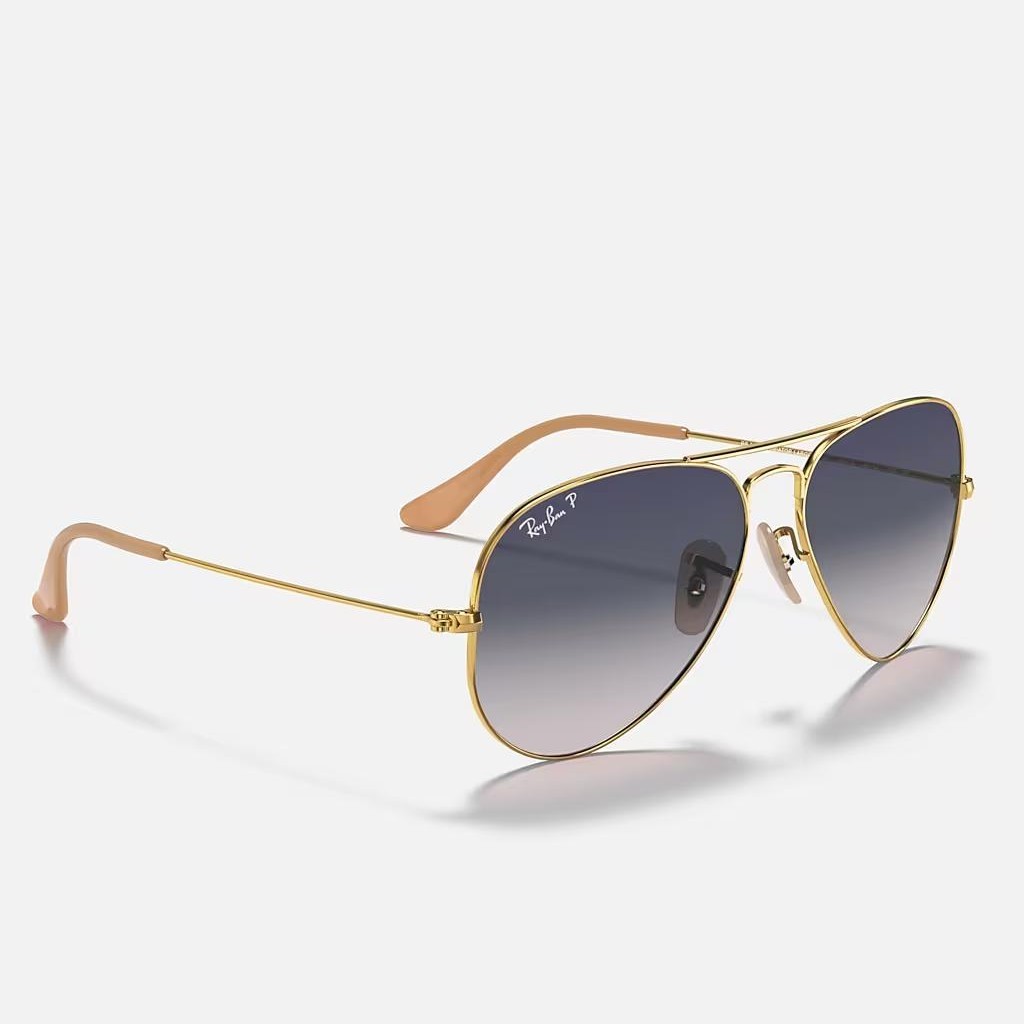 Kính Ray-Ban Aviator Gradient Vàng Xanh Dương Xám