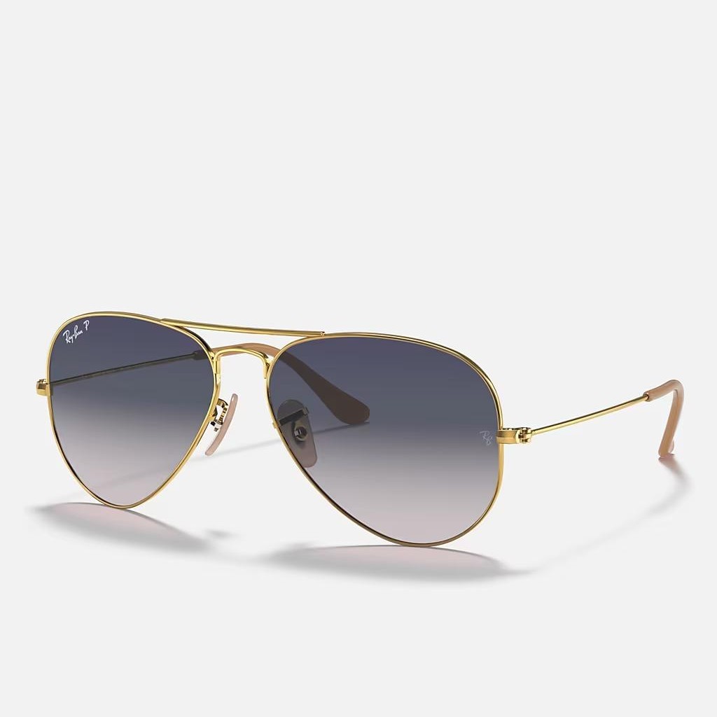 Kính Ray-Ban Aviator Gradient Vàng Xanh Dương Xám