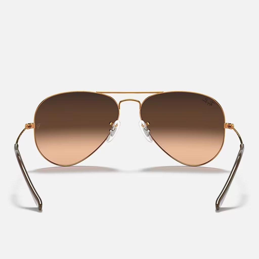 Kính Ray-Ban Aviator Gradient Nâu Hồng