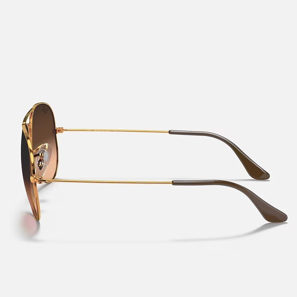 Kính Ray-Ban Aviator Gradient Nâu Hồng