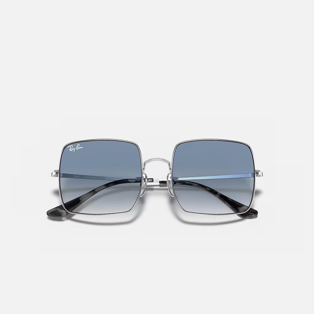 Kính Ray-Ban Square 1971 Classic Bạc Xanh Dương