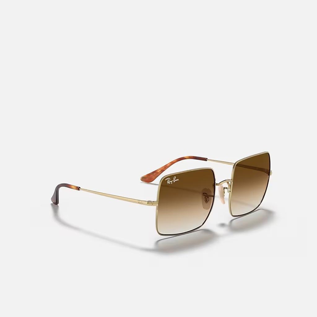 Kính Ray-Ban Square 1971 Classic Vàng Nâu