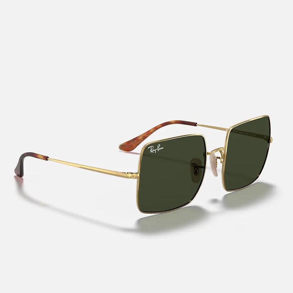 Kính Ray-Ban Square 1971 Classic Vàng Xanh Lá