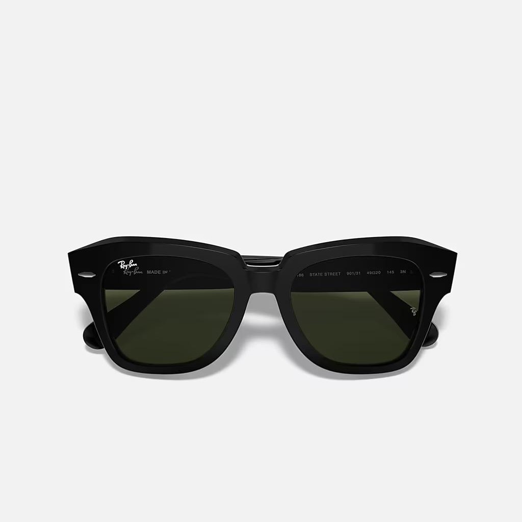 Kính Ray-Ban State Street Đen Xanh Lá