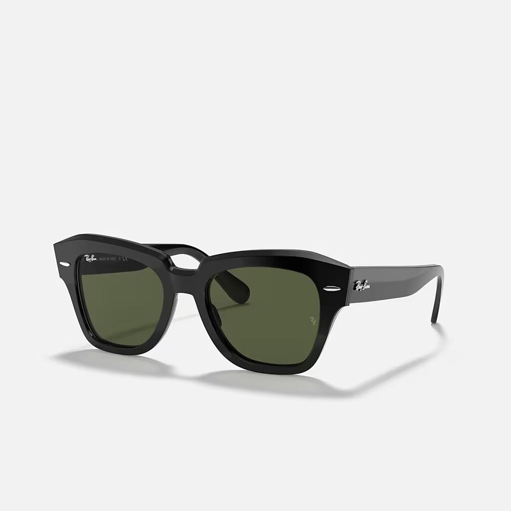 Kính Ray-Ban State Street Đen Xanh Lá