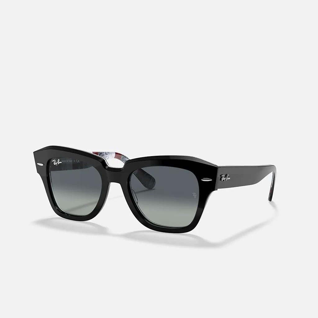 Kính Ray-Ban State Street Đen Xám Sáng