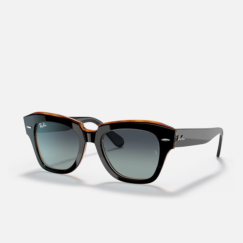 Kính Ray-Ban State Street Đen Nâu Xanh Dương