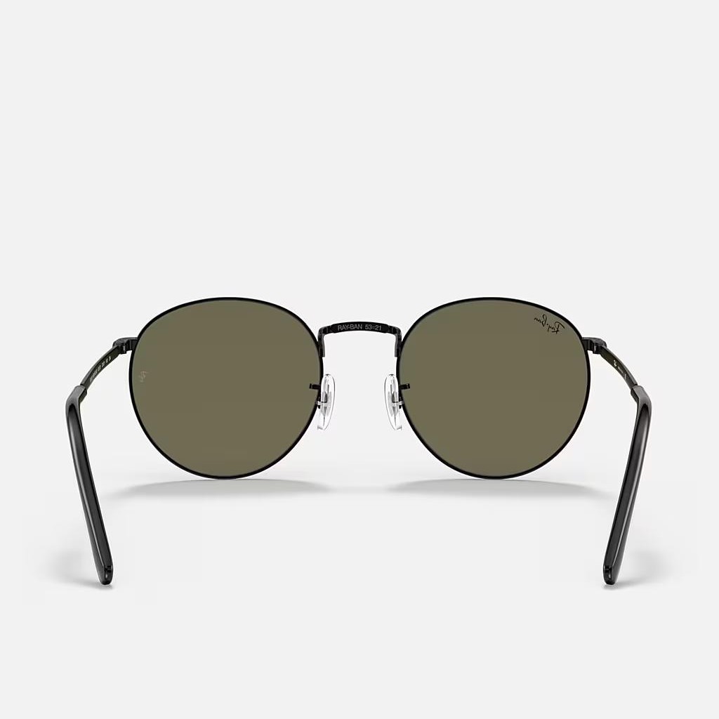 Kính Ray-Ban New Round Đen Xanh Dương