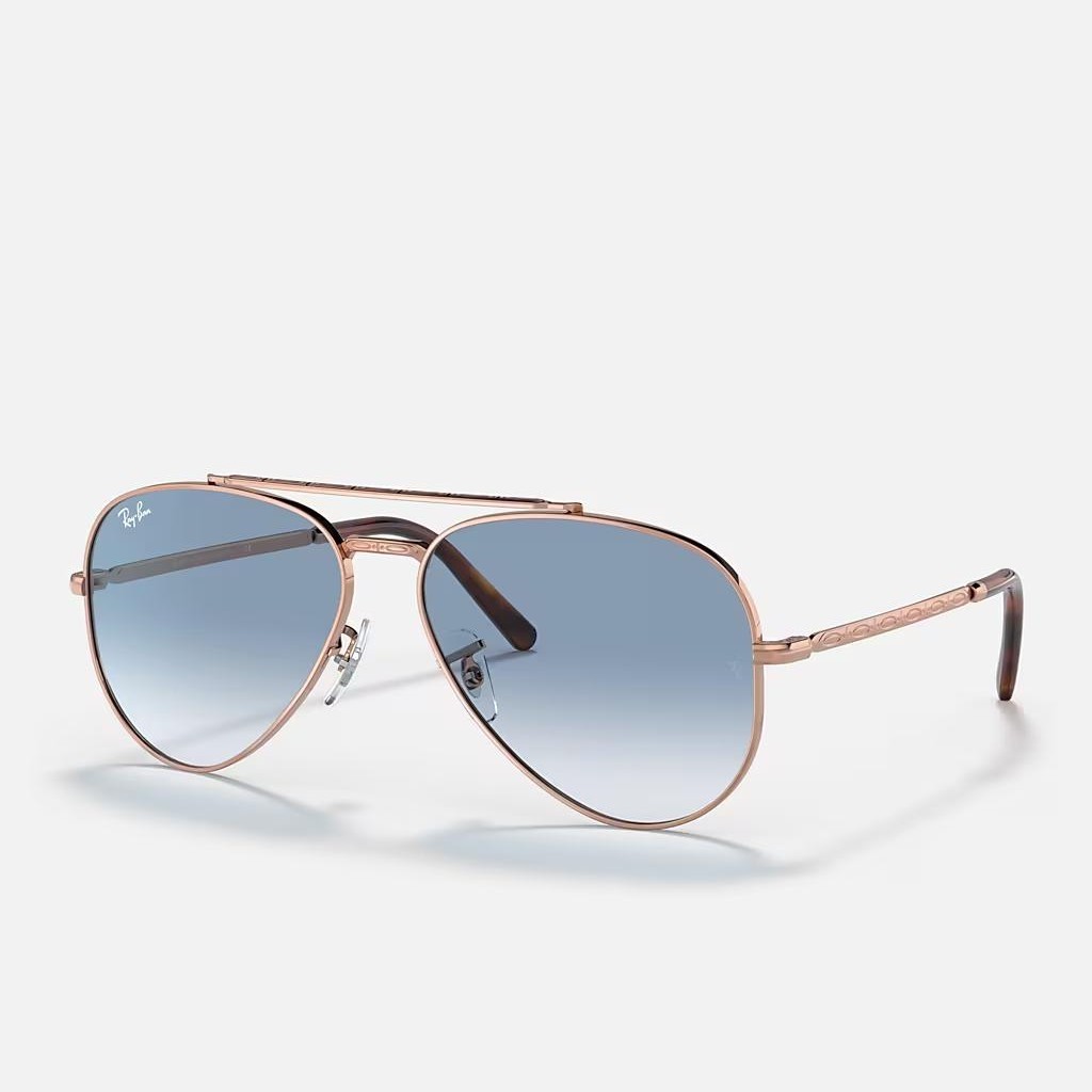 Kính Ray-Ban New Aviator Hồng Xanh Dương