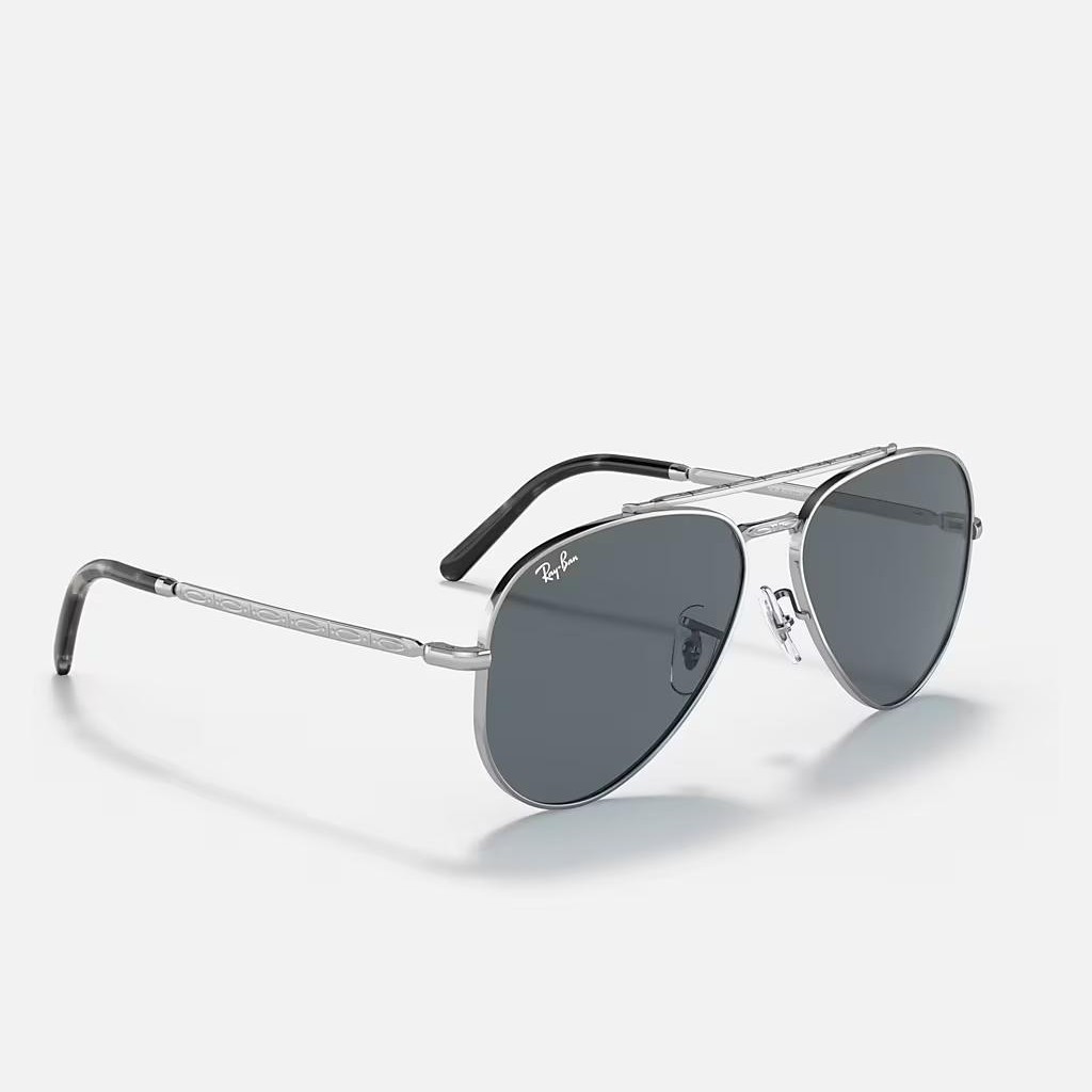 Kính Ray-Ban New Aviator Bạc Xanh Dương