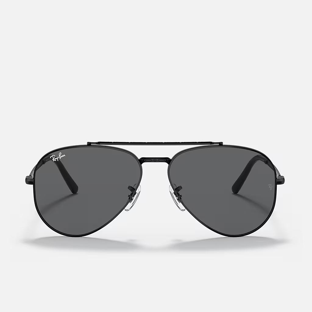 Kính Ray-Ban New Aviator Đen Xám