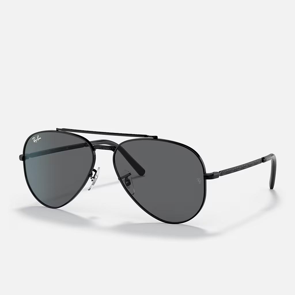 Kính Ray-Ban New Aviator Đen Xám