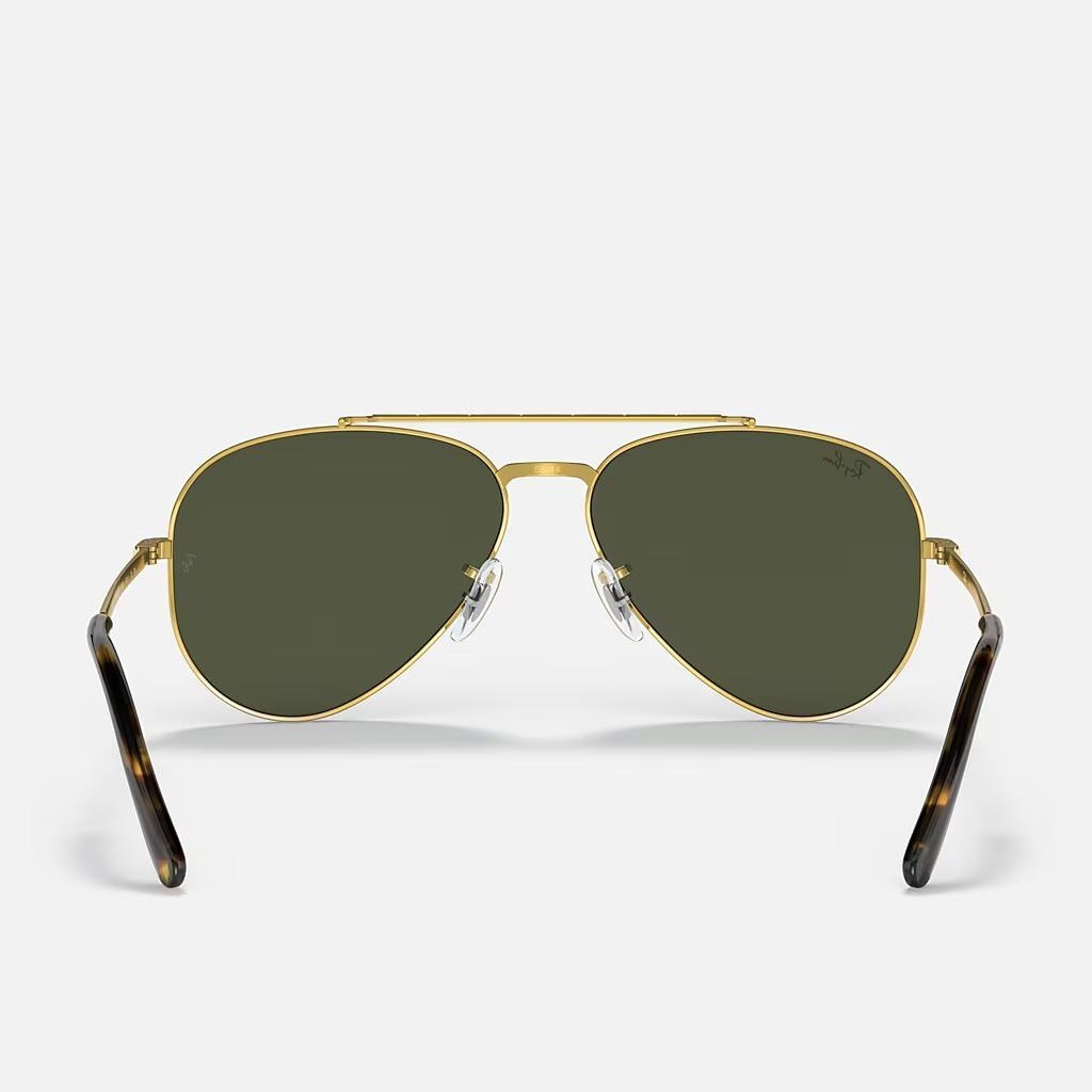 Kính Ray-Ban New Aviator Vàng Xanh Lá