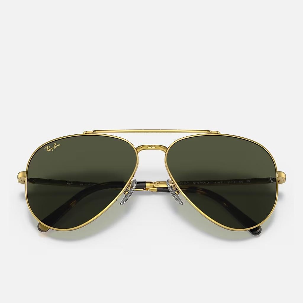 Kính Ray-Ban New Aviator Vàng Xanh Lá