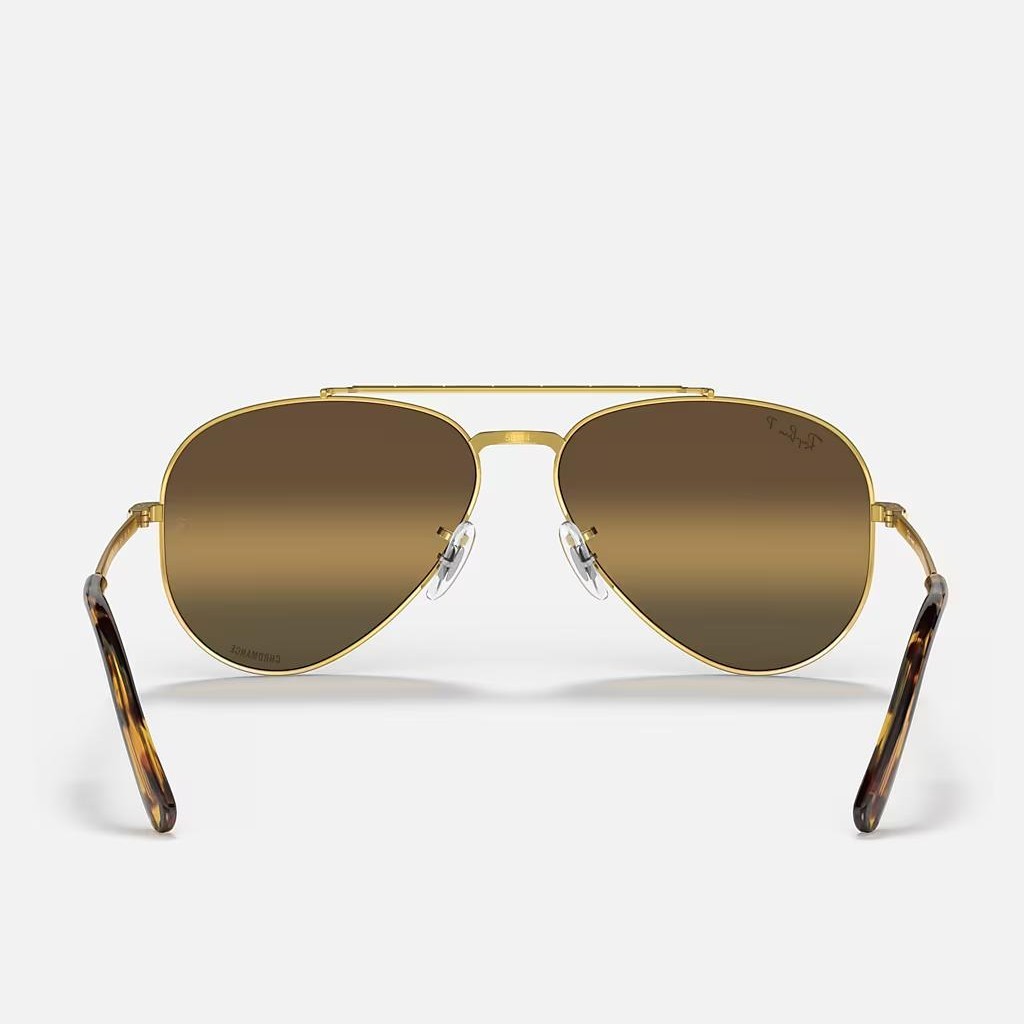 Kính Ray-Ban New Aviator Vàng Nâu