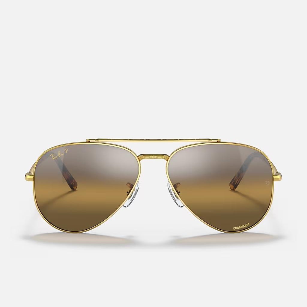 Kính Ray-Ban New Aviator Vàng Nâu