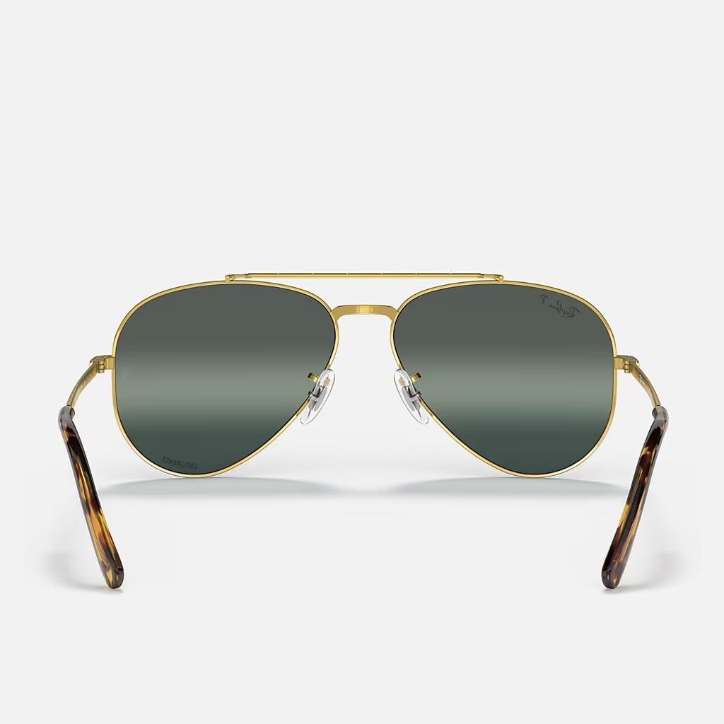 Kính Ray-Ban New Aviator Vàng Bạc