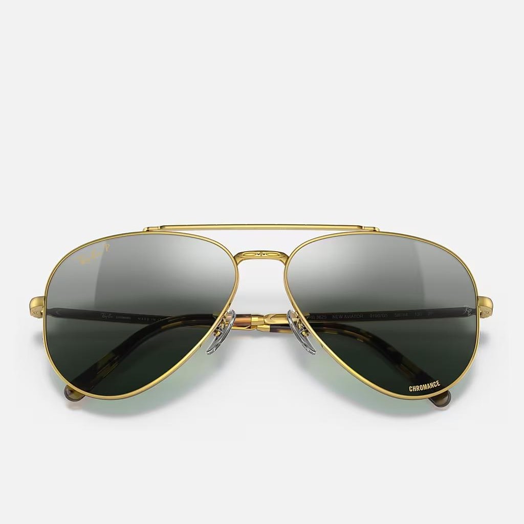 Kính Ray-Ban New Aviator Vàng Bạc