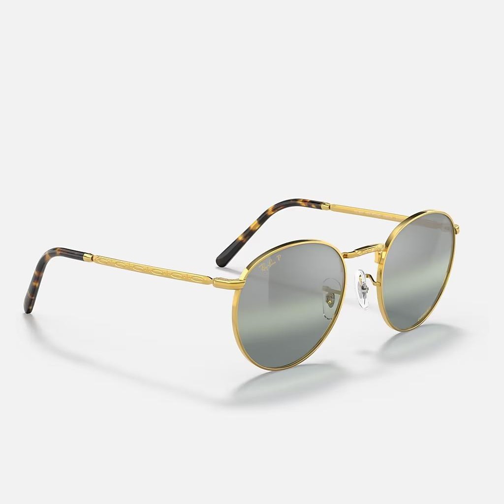 Kính Ray-Ban New Round Vàng Xám Xanh Lá