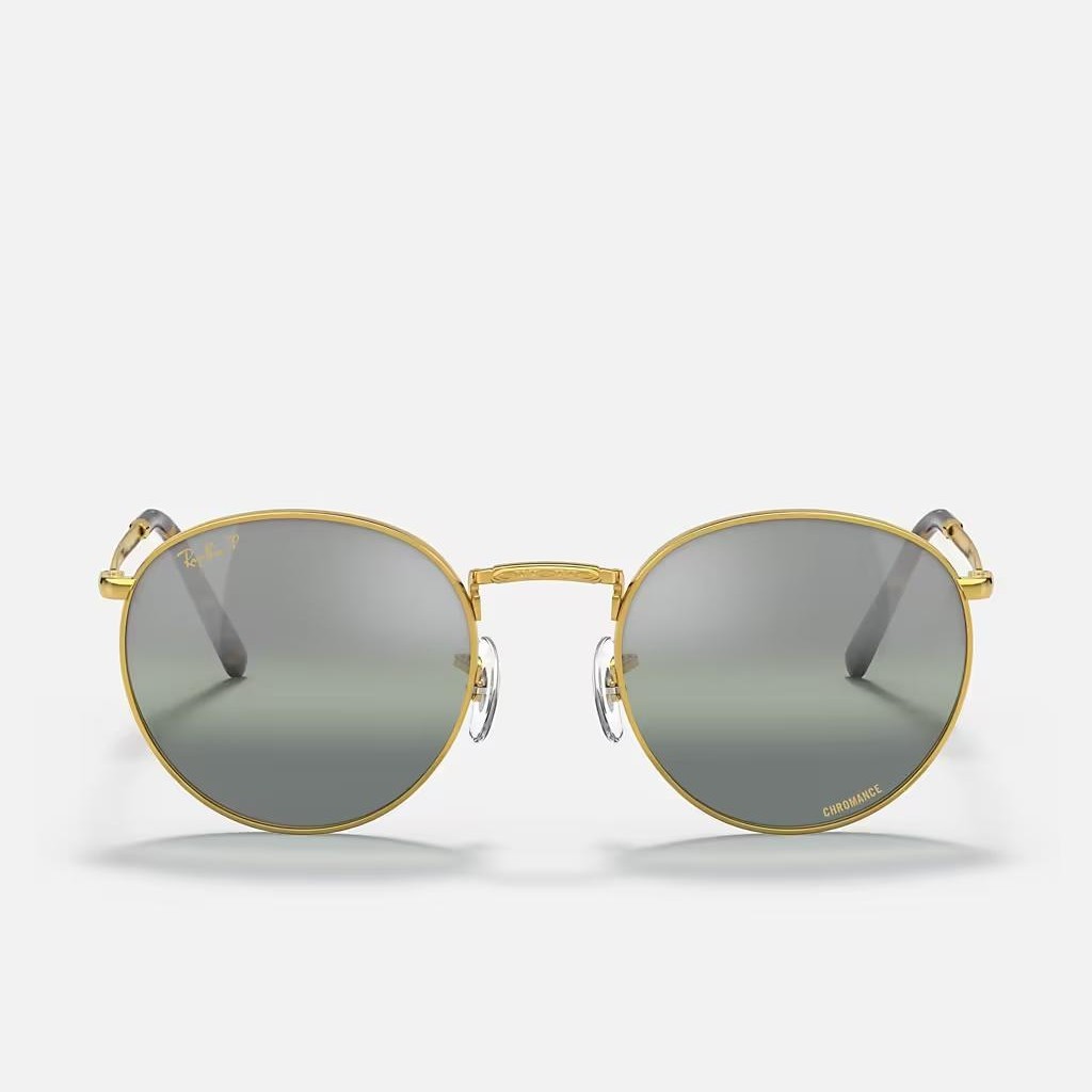 Kính Ray-Ban New Round Vàng Xám Xanh Lá