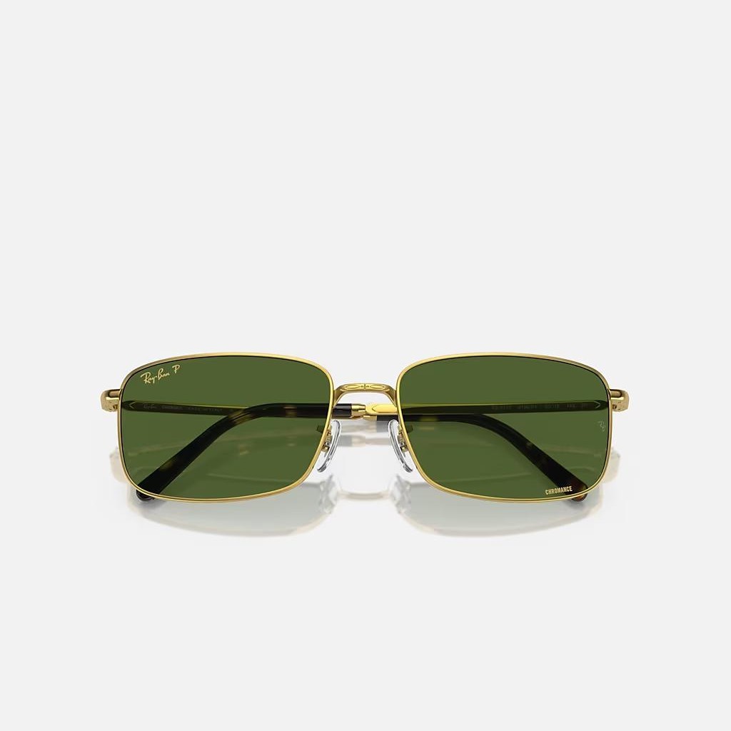 Kính Ray-Ban Rb3717 Vàng Xanh Lá Đậm