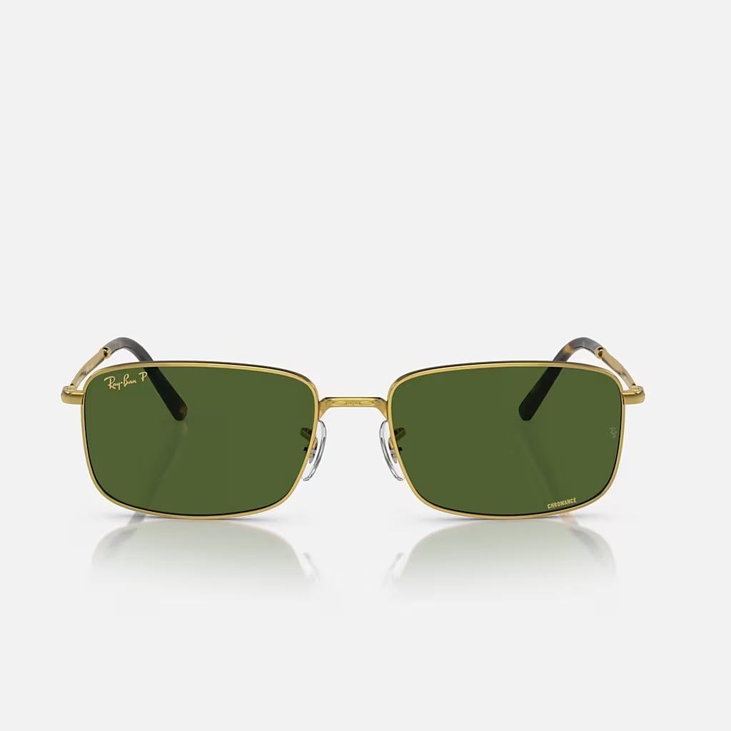 Kính Ray-Ban Rb3717 Vàng Xanh Lá Đậm