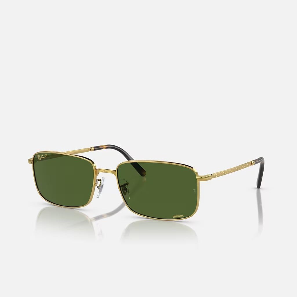 Kính Ray-Ban Rb3717 Vàng Xanh Lá Đậm