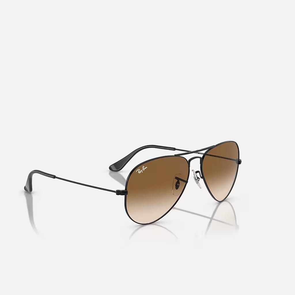 Kính Ray-Ban Aviator Gradient Đen Nâu