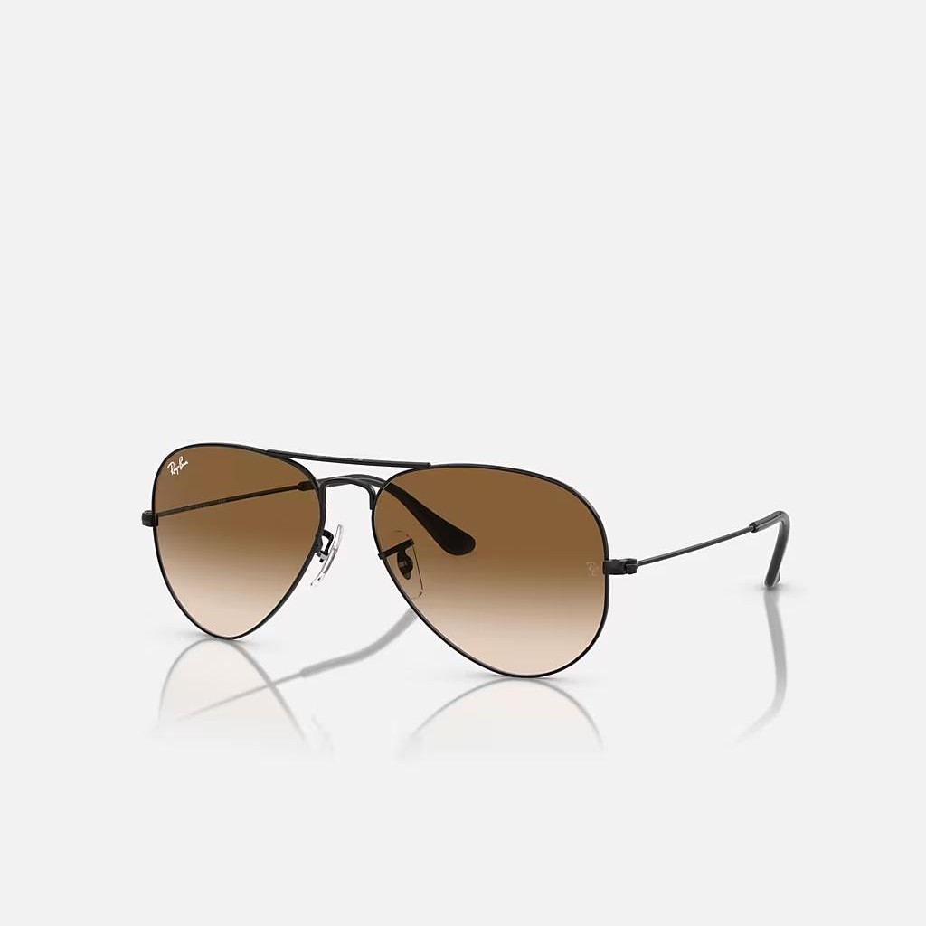 Kính Ray-Ban Aviator Gradient Đen Nâu