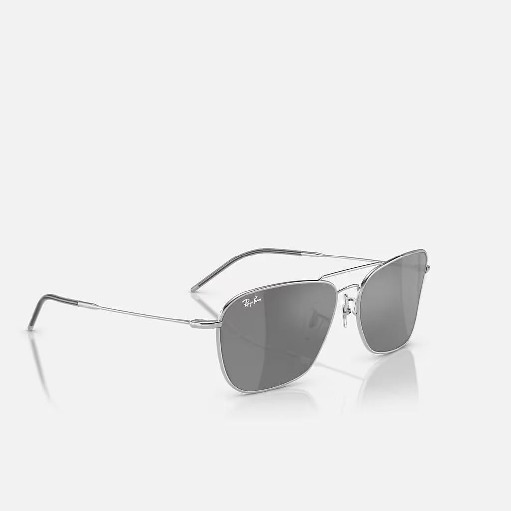 Kính Ray-Ban Caravan Reverse Bạc