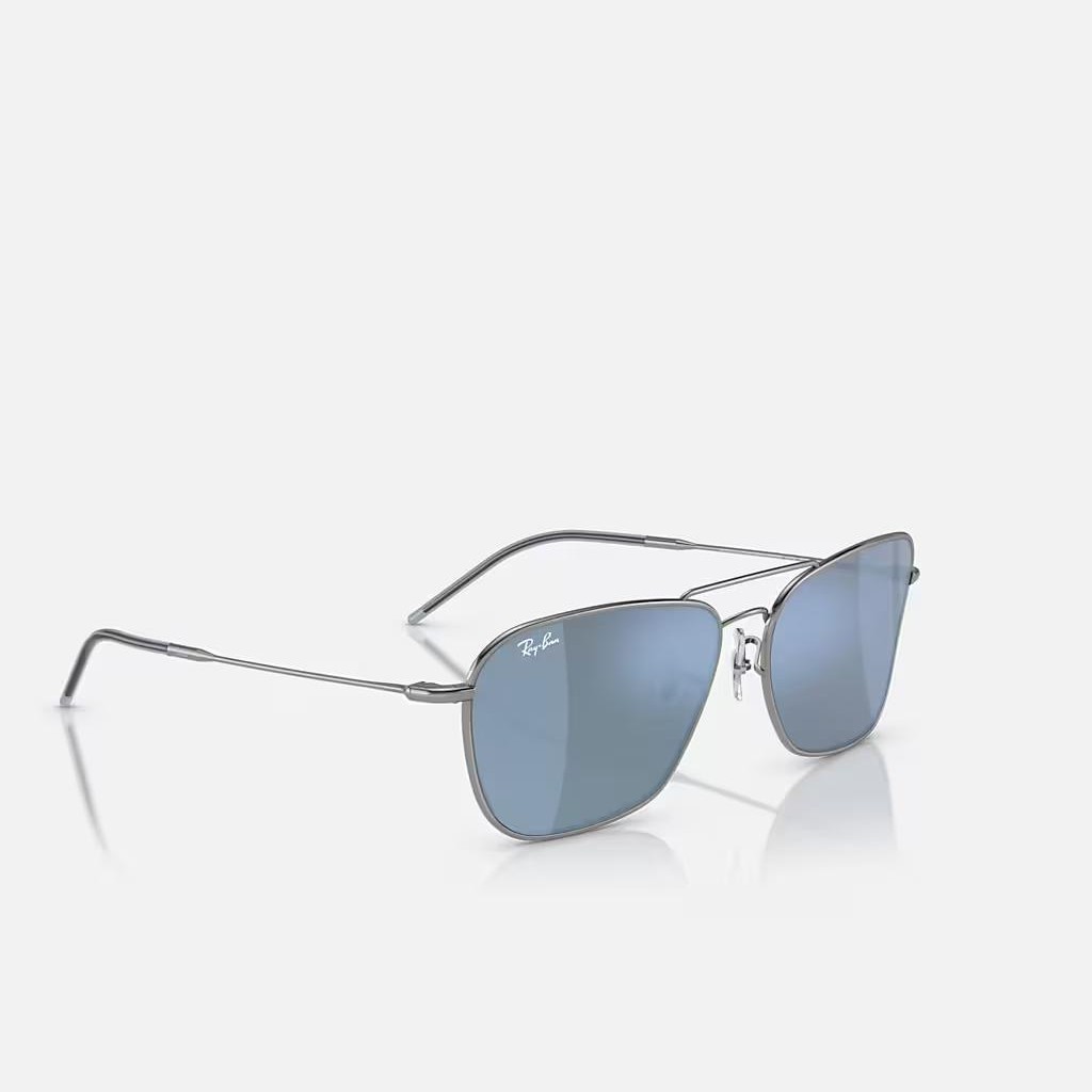 Kính Ray-Ban Caravan Reverse Xám Xanh Dương